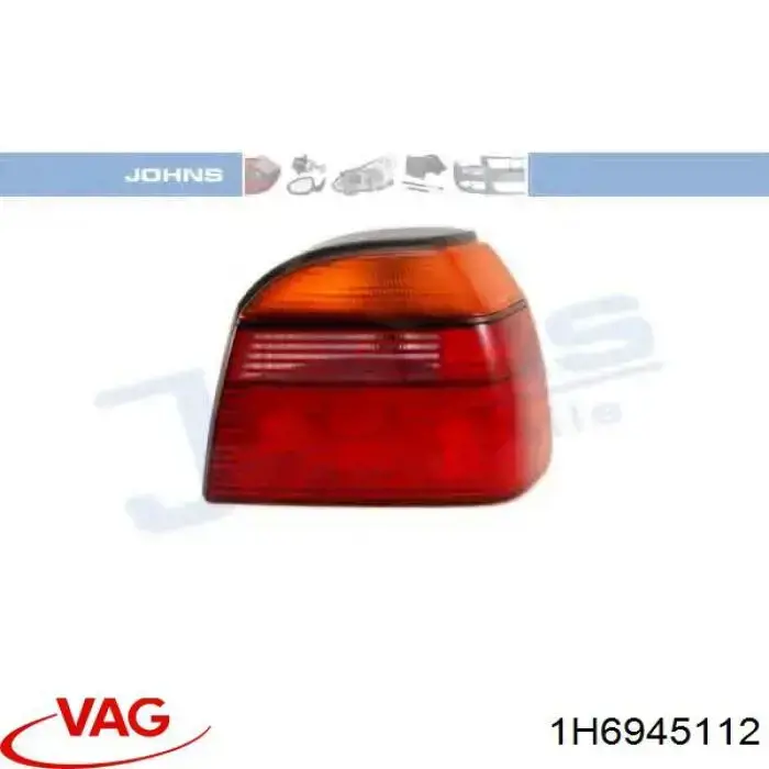 Lampa zespolona tylna prawa VAG 1H6945112 cena, od 40,86 USD