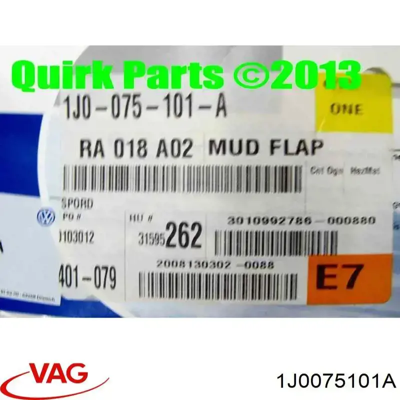 Chlapacze tylne, komplet VAG 1J0075101A cena, od 66,81 USD