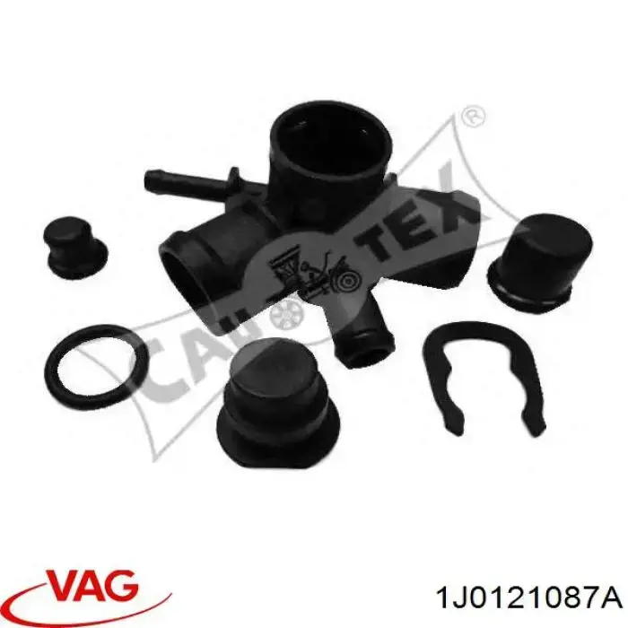 Do koszyka 1J0121087A VAG Kołnierz układu chłodzenia (trójnik)