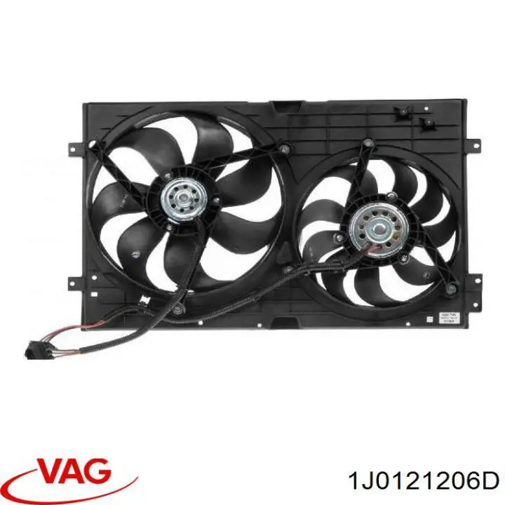 Wspornik silnika wentylatora chłodzenia na dyfuzorze VAG 1J0121206D cena, od 74,91 USD