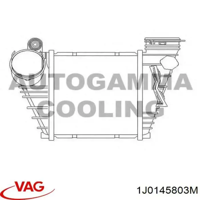 Chłodnica intercoolera VAG 1J0145803M