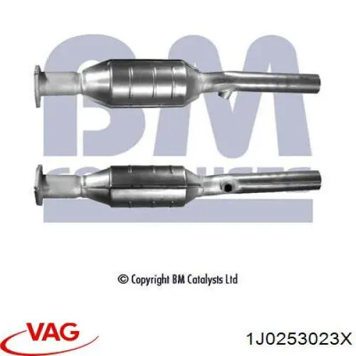 Do koszyka 1J0253023X VAG Konwerter-katalizator