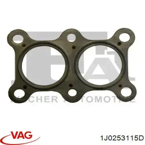 Uszczelka rury odbiornika tłumika 1J0253115D VAG