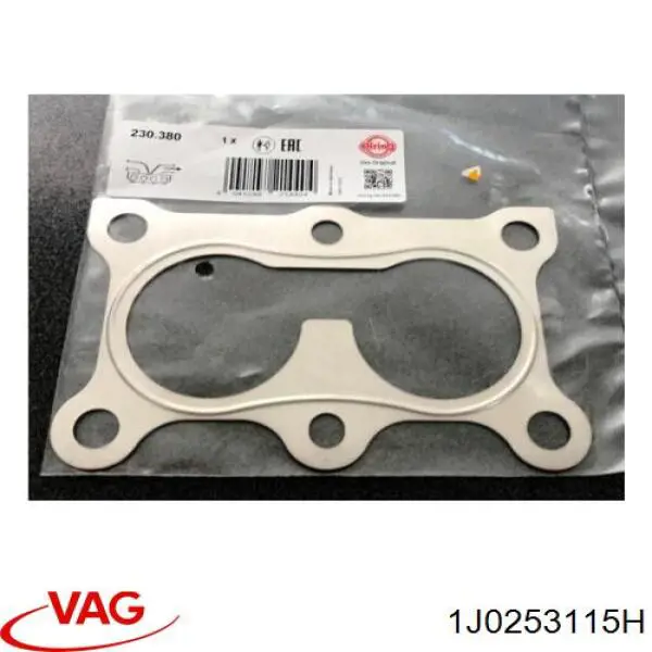 Do koszyka 1J0253115H VAG Uszczelka rury odbiornika tłumika