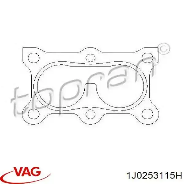 1J0253115H VAG Uszczelka rury odbiornika tłumika