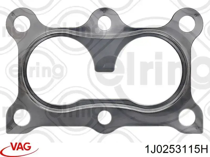 Uszczelka rury odbiornika tłumika 1J0253115H VAG
