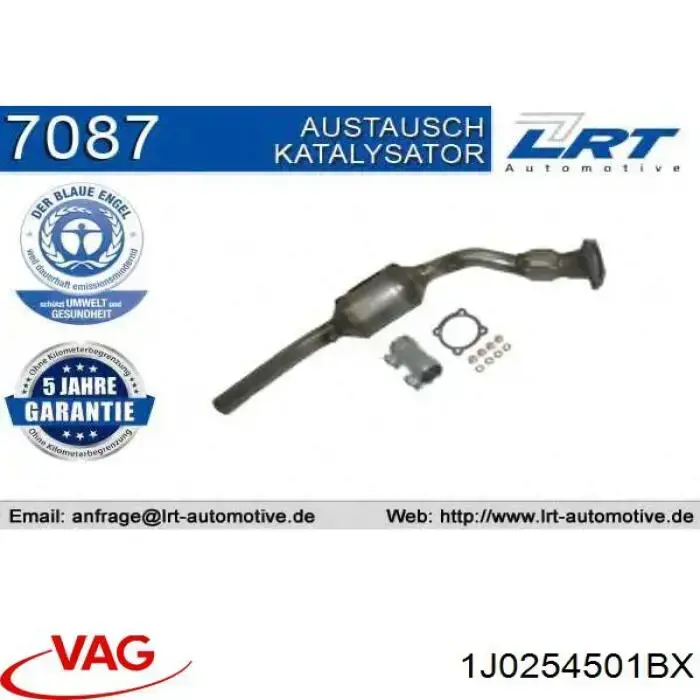 Konwerter-katalizator VAG 1J0254501BX cena, od 270,74 USD
