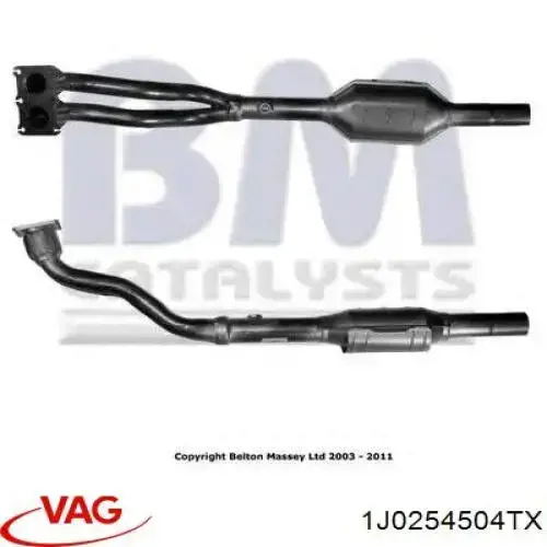 1J0254504TX VAG Konwerter-katalizator