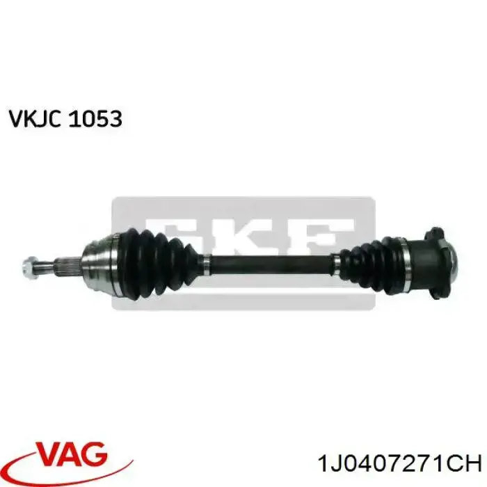 Do koszyka 1J0407271CH VAG Półoś napędowa przednia lewa