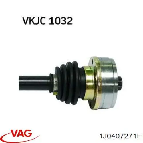 Półoś napędowa przednia lewa 1J0407271F VAG