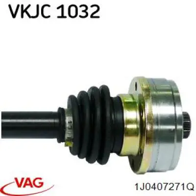 Półoś napędowa przednia lewa 1J0407271Q VAG
