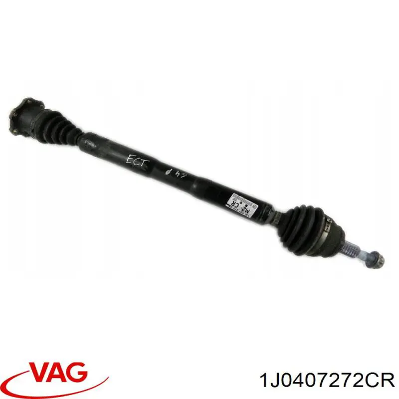 Półoś napędowa przednia prawa VAG 1J0407272CR cena, od 148,24 USD