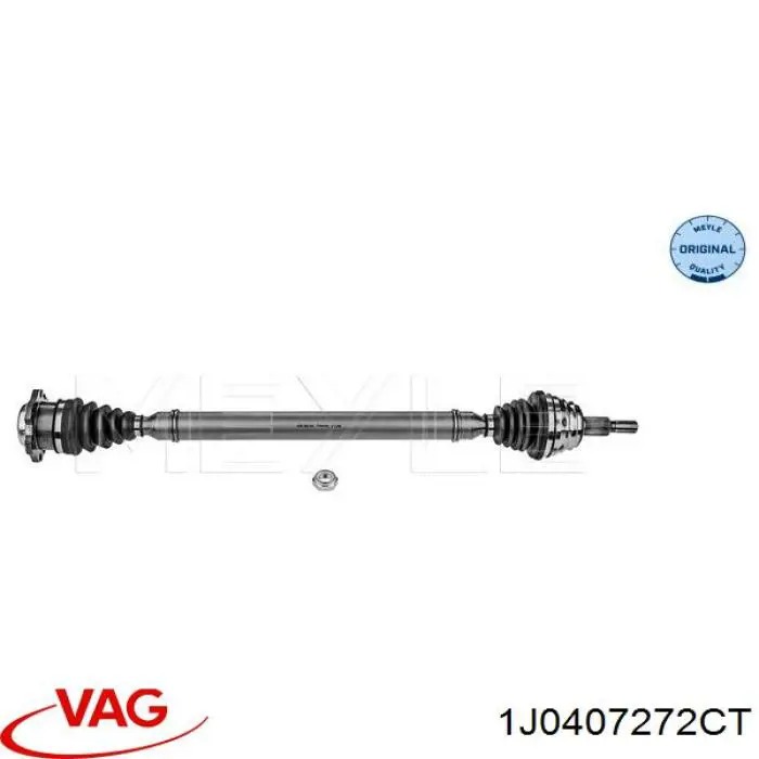 Półoś napędowa przednia prawa VAG 1J0407272CT cena, od 129,40 USD