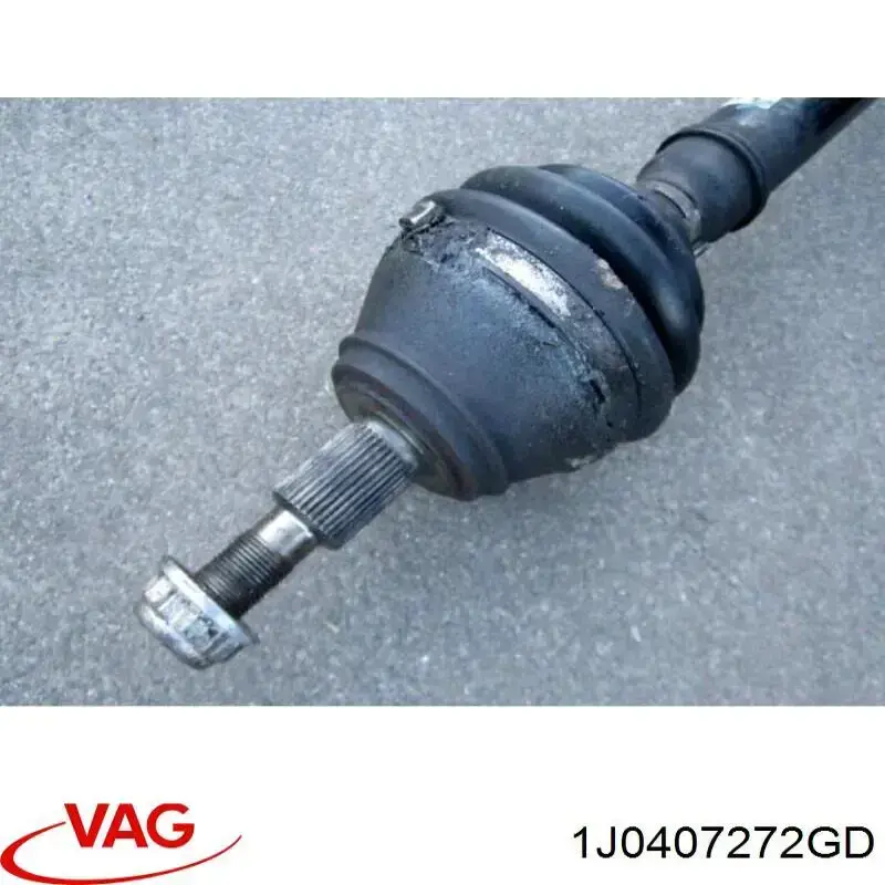 Do koszyka 1J0407272GD VAG Półoś napędowa przednia prawa