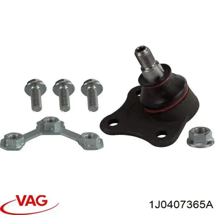 Do koszyka 1J0407365A VAG Sworzeń wahacza dolny lewy