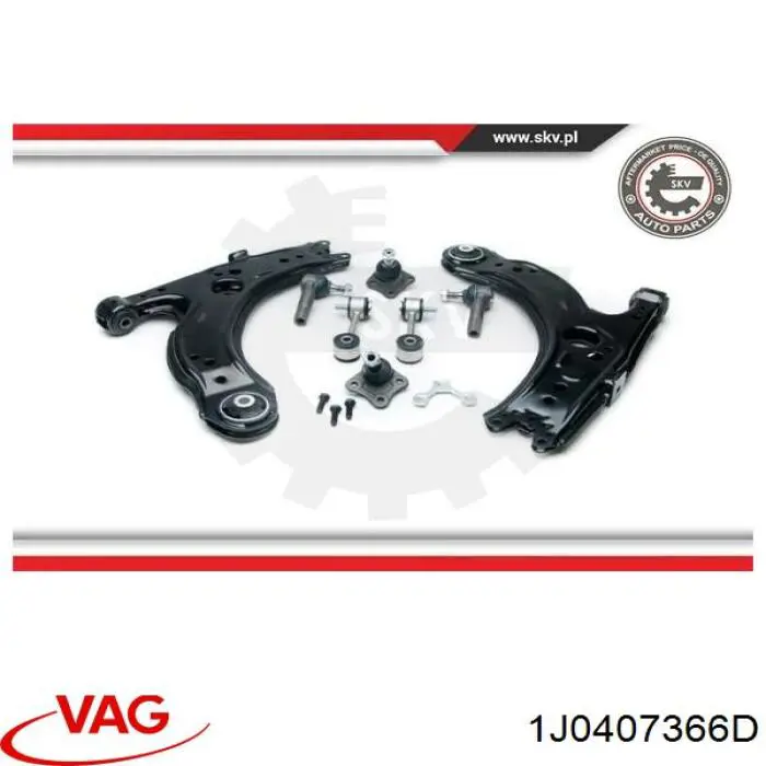 Sworzeń wahacza dolny prawy VAG 1J0407366D cena, od 13,11 USD