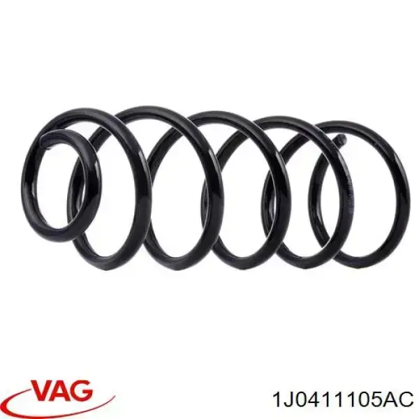 Sprężyna przednia VAG 1J0411105AC cena, od 14,34 USD