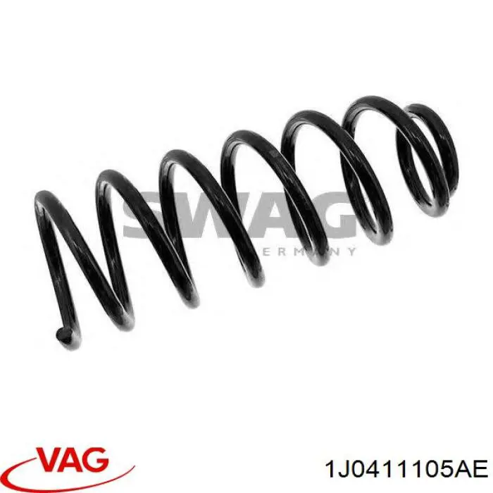 Do koszyka 1J0411105AE VAG Sprężyna przednia
