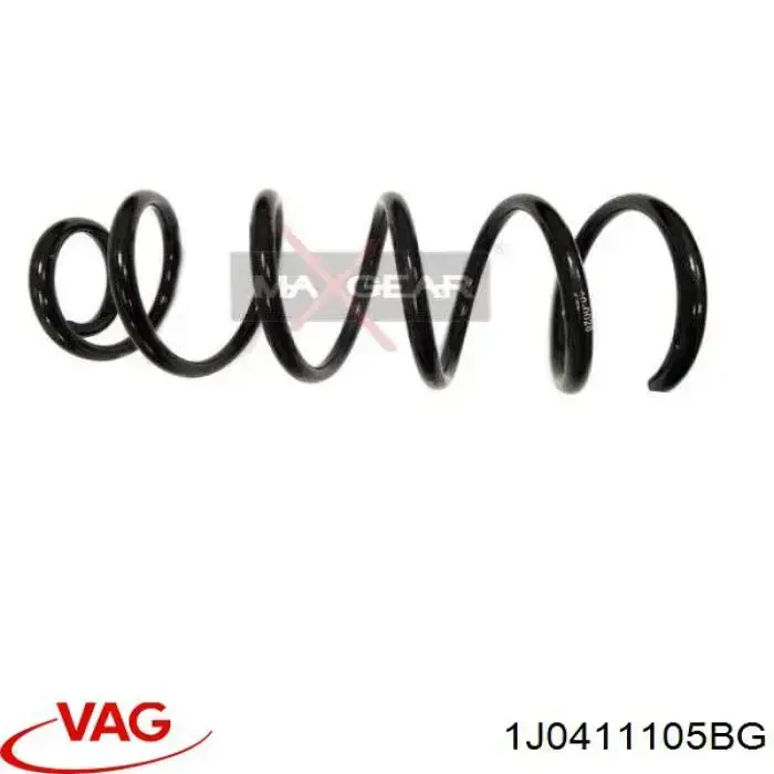 Sprężyna przednia VAG 1J0411105BG cena, od 51,87 USD