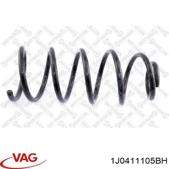 Do koszyka 1J0411105BH VAG Sprężyna przednia