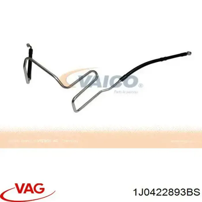 1J0422893BS VAG Przewód hydraulicznego układu wspomagania wysokiego ciśnienia, od pompy do maglownicy (mechanizmu)