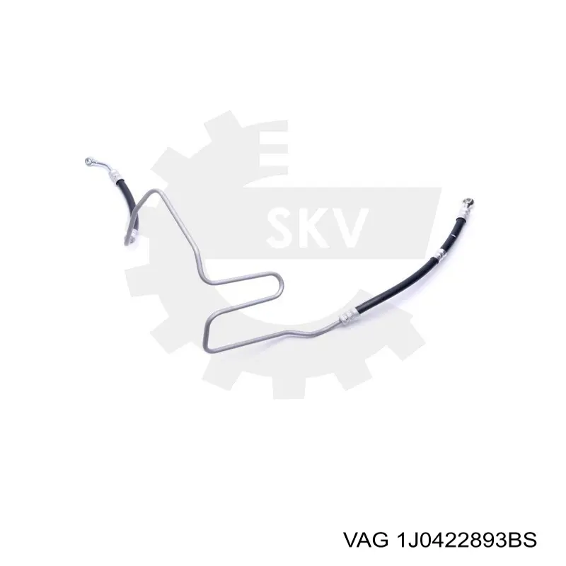 Do koszyka 1J0422893BS VAG Przewód hydraulicznego układu wspomagania wysokiego ciśnienia, od pompy do maglownicy (mechanizmu)