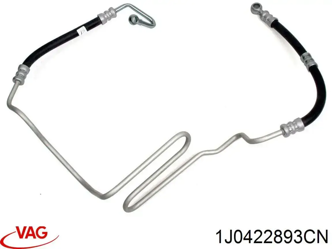 Przewód hydraulicznego układu wspomagania wysokiego ciśnienia, od pompy do maglownicy (mechanizmu) VAG 1J0422893CN cena, od 85,96 USD