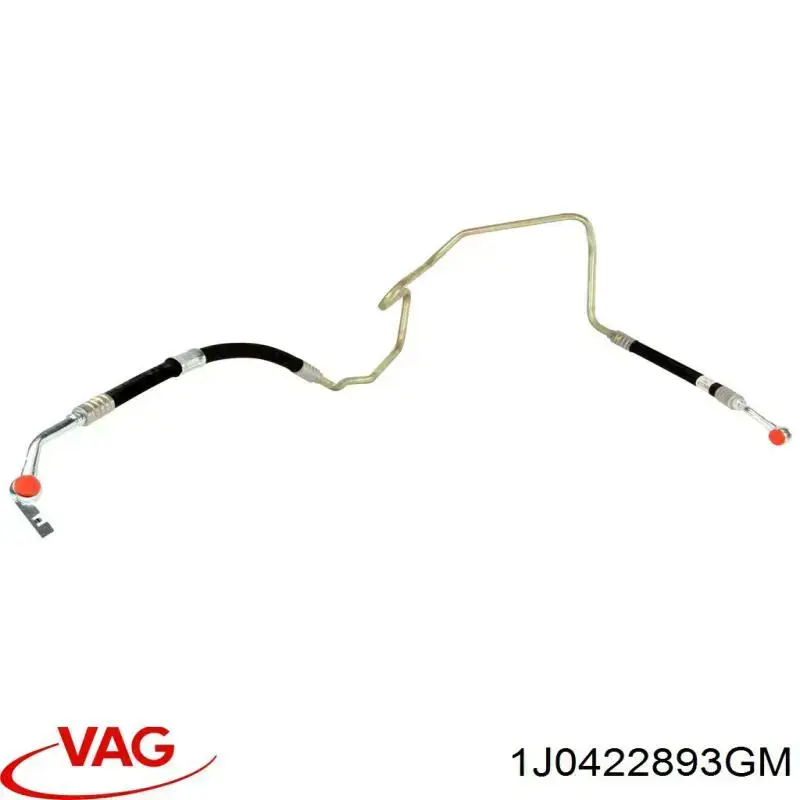 Przewód hydraulicznego układu wspomagania wysokiego ciśnienia, od pompy do maglownicy (mechanizmu) VAG 1J0422893GM cena, od 72,66 USD