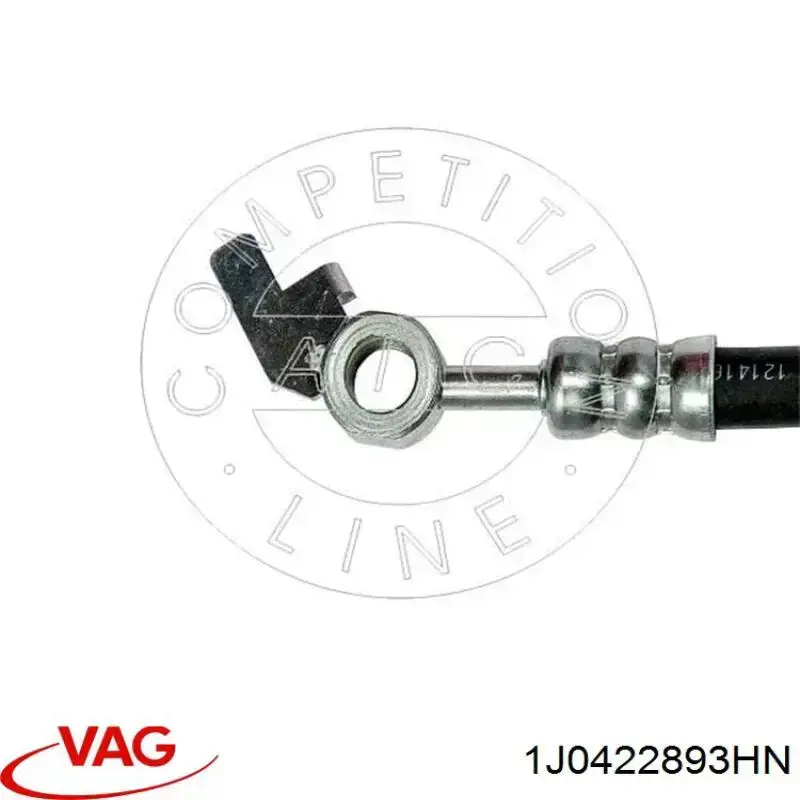 Przewód hydraulicznego układu wspomagania wysokiego ciśnienia, od pompy do maglownicy (mechanizmu) VAG 1J0422893HN