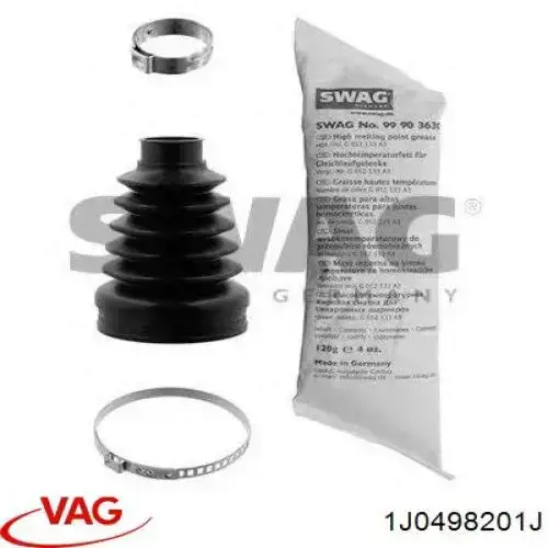Osłona przegubu homokinetycznego półosi przedniej wewnętrzna VAG 1J0498201J cena, od 14,75 USD