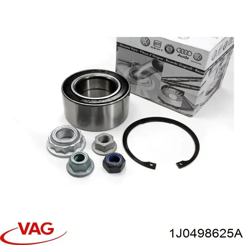 Łożysko piasty przedniej VAG 1J0498625A