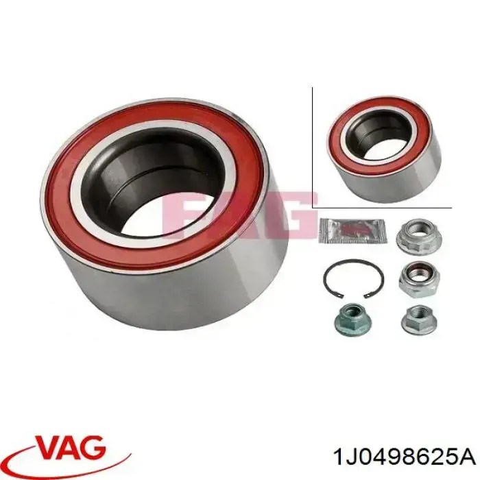 Do koszyka 1J0498625A VAG Łożysko piasty przedniej