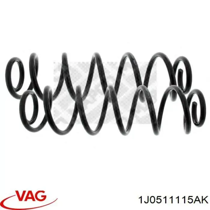 Sprężyna tylna VAG 1J0511115AK cena, od 25,98 USD