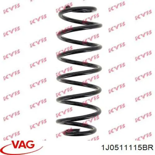 Sprężyna tylna 1J0511115BR VAG