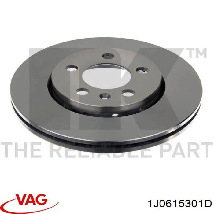 Tarcza hamulcowa przednia VAG 1J0615301D cena, od 73,29 USD