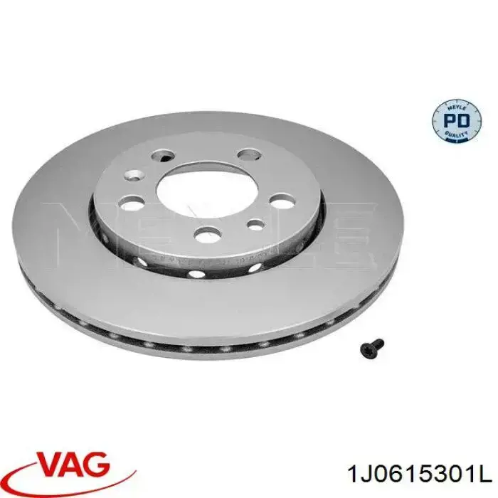 Do koszyka 1J0615301L VAG Tarcza hamulcowa przednia