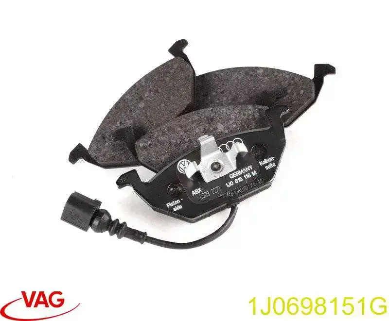 1J0698151G VAG Klocki hamulcowe przednie tarczowe