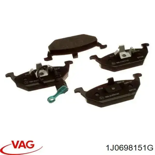 Do koszyka 1J0698151G VAG Klocki hamulcowe przednie tarczowe