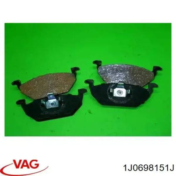 Klocki hamulcowe przednie tarczowe VAG 1J0698151J cena, od 38,18 USD
