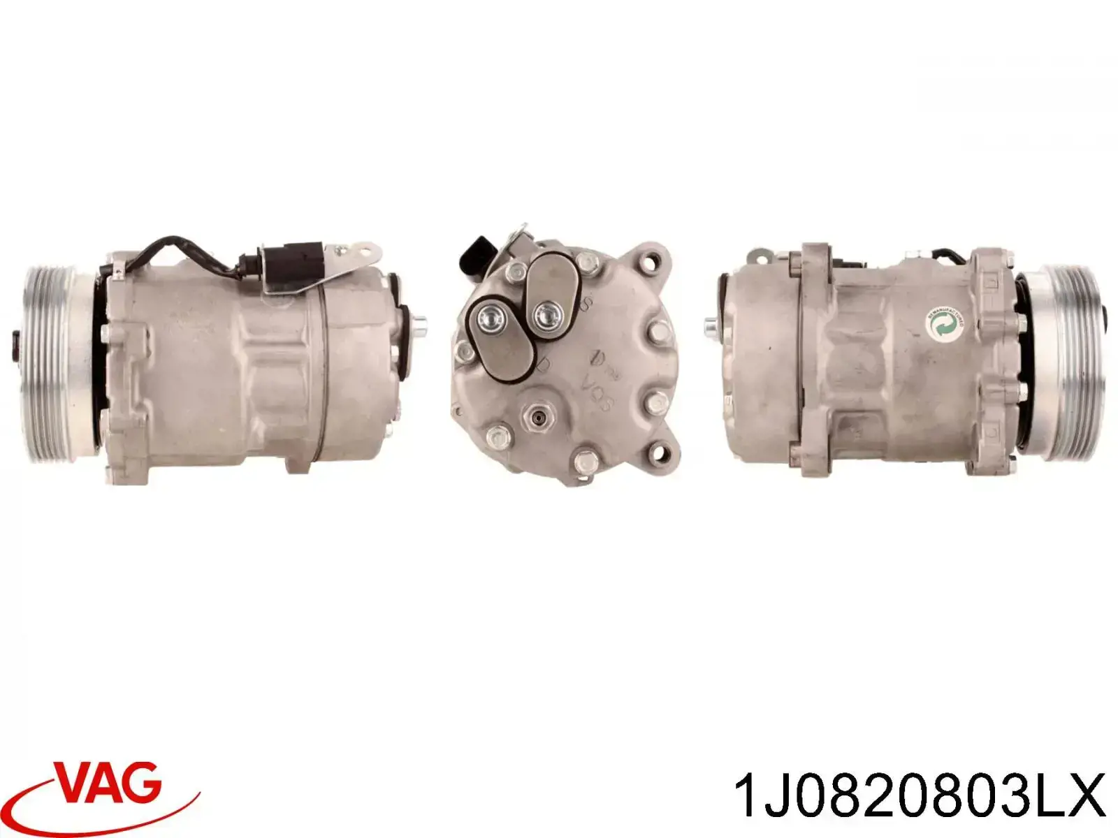 Sprężarka klimatyzacji VAG 1J0820803LX cena, od 243,70 USD