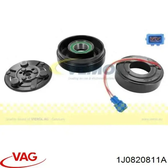 Sprzęgło sprężarki klimatyzacji VAG 1J0820811A cena, od 352,81 USD