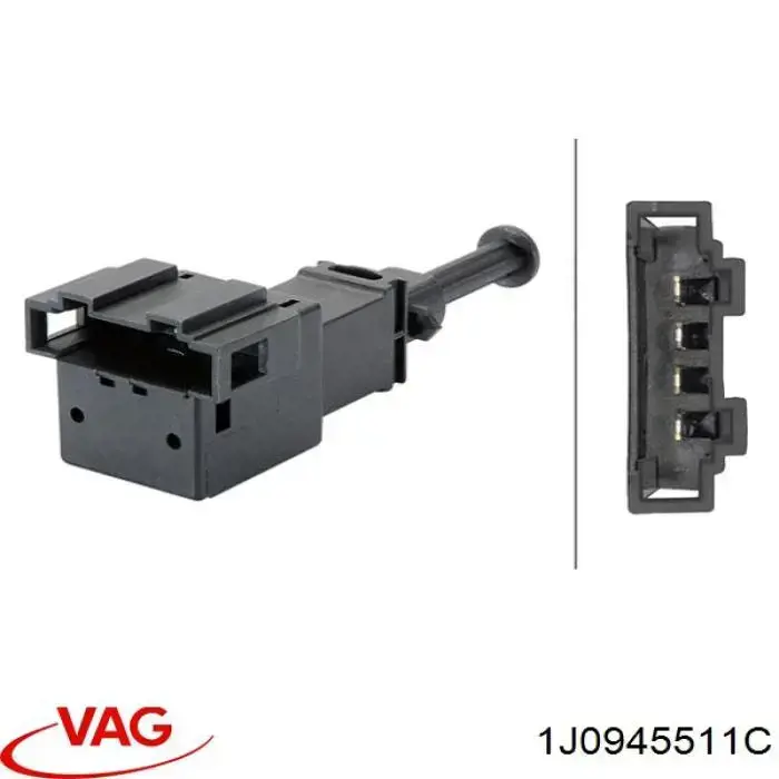 Czujnik włącznika świała stop VAG 1J0945511C cena, od 9,92 USD