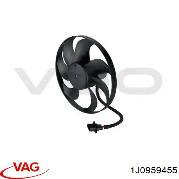 Wentylator elektryczny układu chłodzenia kompletny (silnik+wirnik) VAG 1J0959455 cena, od 90,10 USD