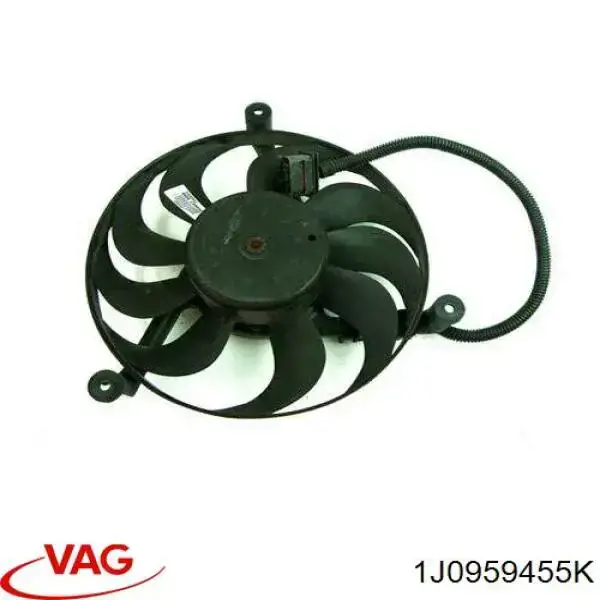 1J0959455K VAG Wentylator elektryczny układu chłodzenia kompletny (silnik+wirnik)