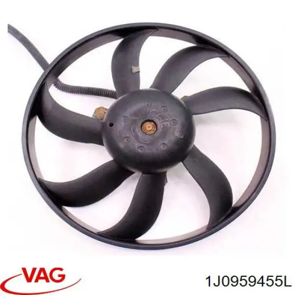 1J0959455L VAG Wentylator elektryczny układu chłodzenia kompletny (silnik+wirnik)