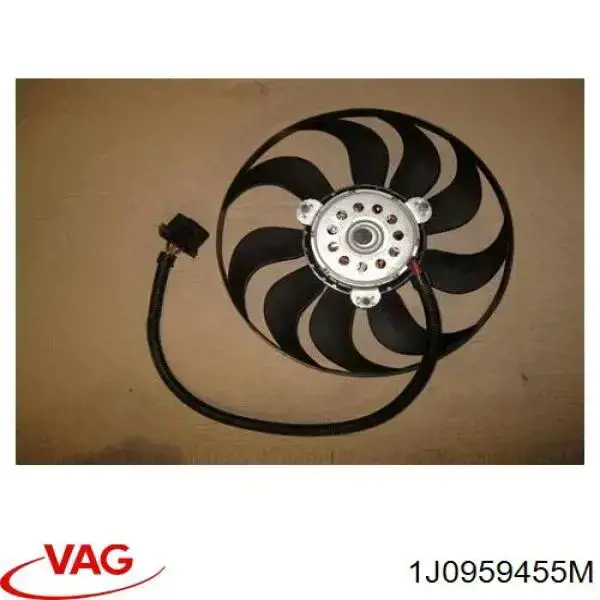 Wentylator elektryczny układu chłodzenia, kompletny (silnik+wirnik) prawy VAG 1J0959455M cena, od 48,09 USD