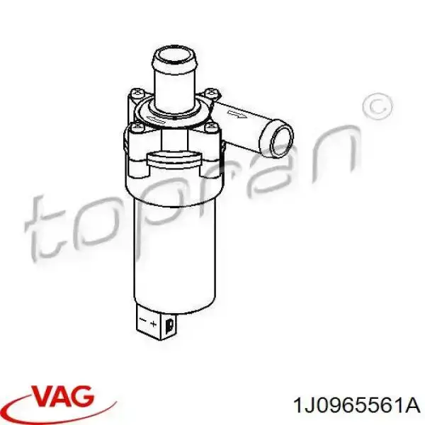 Do koszyka 1J0965561A VAG Pompa chłodzenia wodą, dodatkowa elektryczna