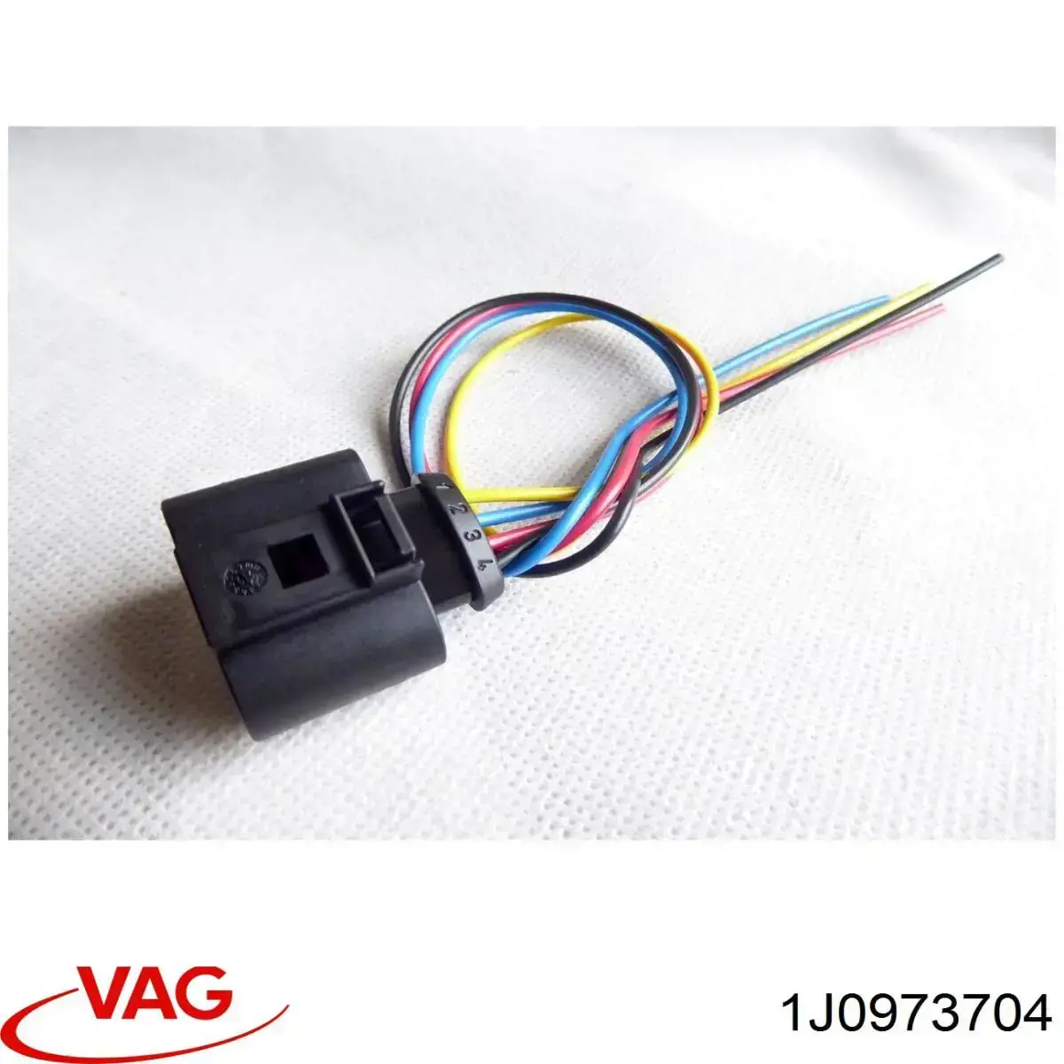 Złącze (wtyczka) czujnika ciśnienia paliwa 1J0973704 VAG