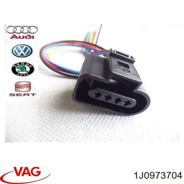 1J0973704 VAG Złącze (wtyczka) czujnika ciśnienia paliwa