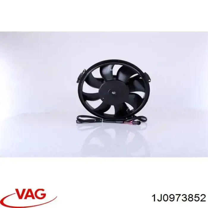 Do koszyka 1J0973852 VAG Wentylator elektryczny układu chłodzenia kompletny (silnik+wirnik)